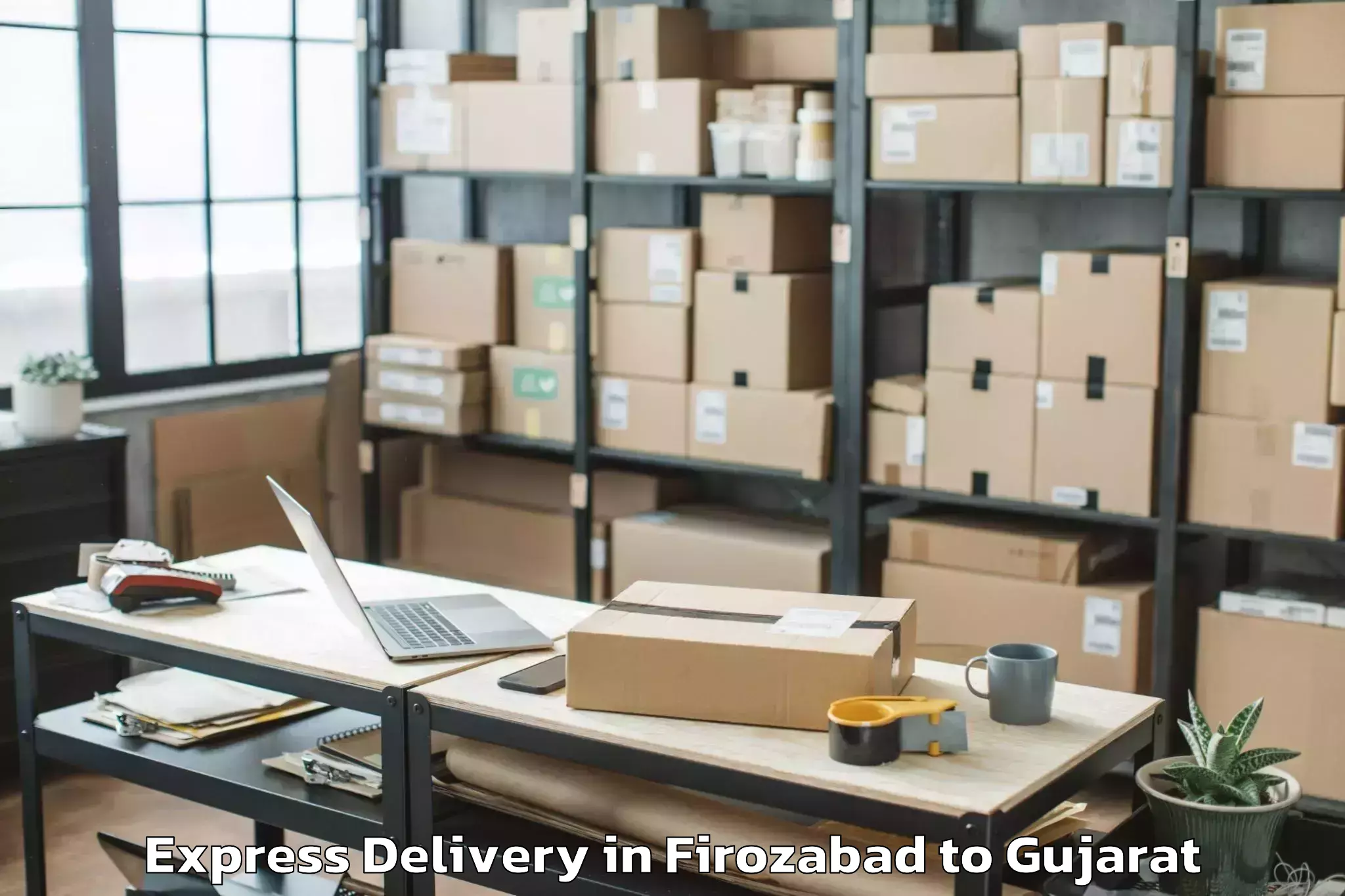 Hassle-Free Firozabad to Dharmsinh Desai University Nad Express Delivery